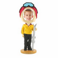 Ski Single Bobble Head